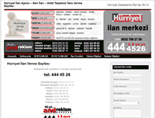 Tablet Screenshot of hurriyetilanajansi.net